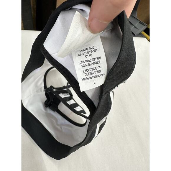 Champion C9 Fitness Sports bra Support Adjustable Straps Black And White - Picture 8 of 8